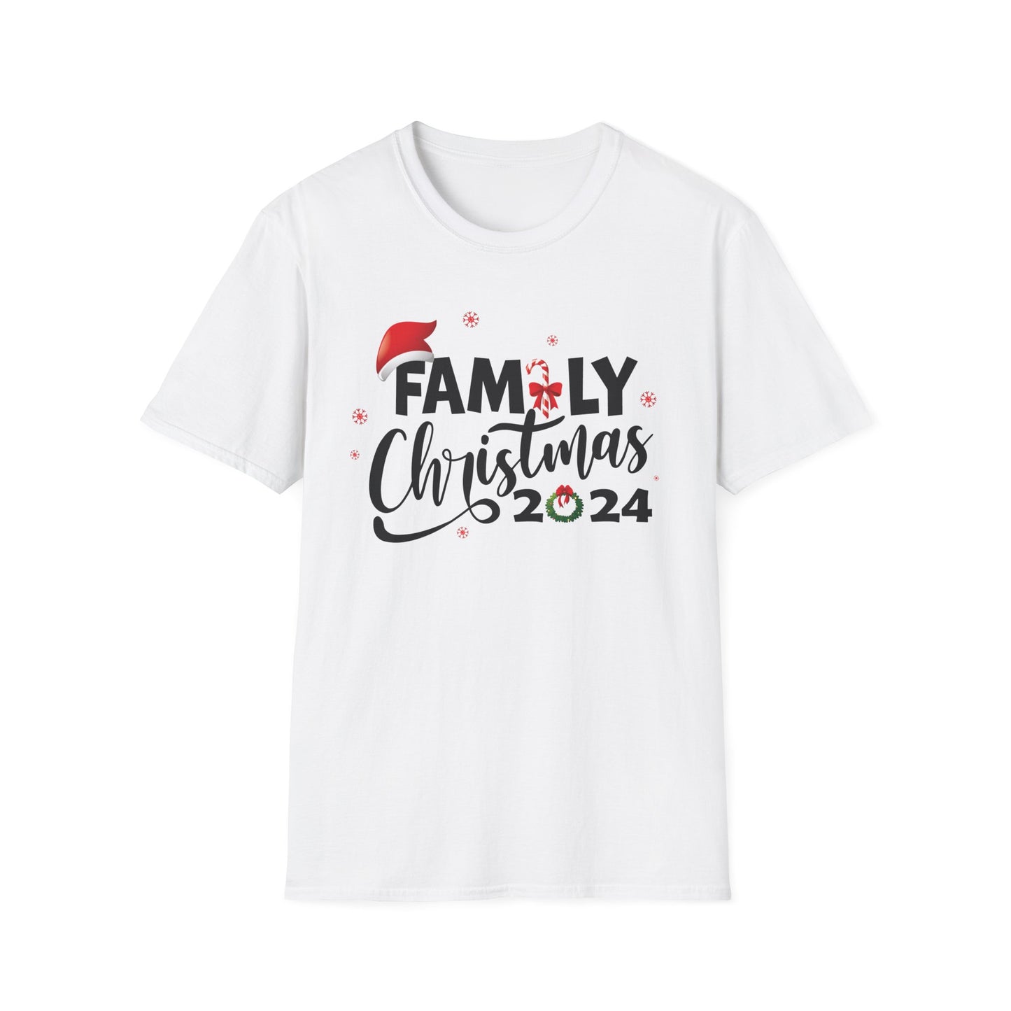 FAMILY CHRISTMAS 2024 JOLLY Unisex Softstyle T-Shirt