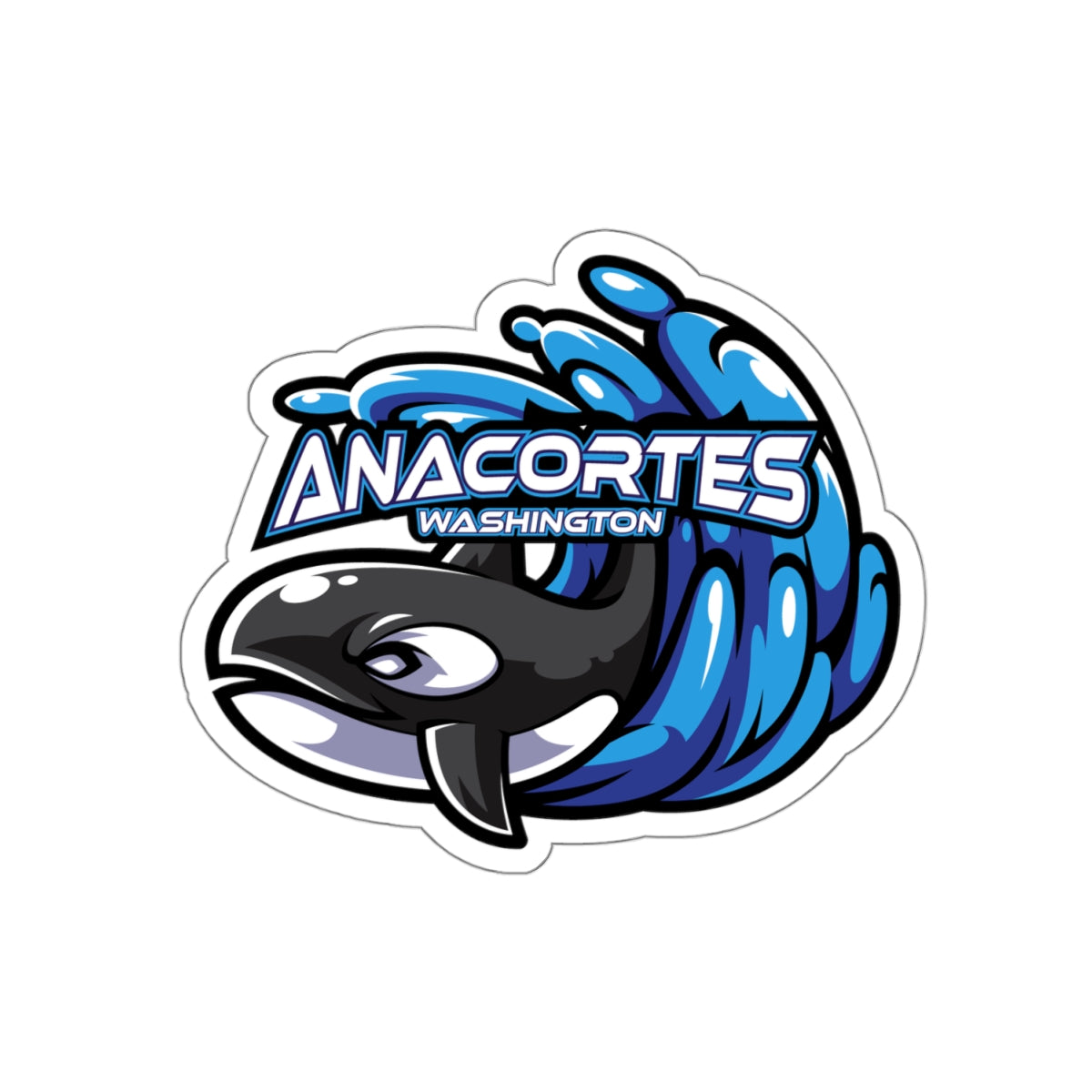 ANACORTES ORCA MASCOT  Sticker