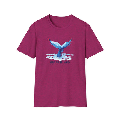 WATERCOLOR WHALE ORCAS Unisex Softstyle T-Shirt