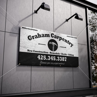 Graham Carpentry Vinyl Banner 36x72