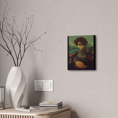 Chicken Lisa by Monues Canvas Stretched, 0.75"