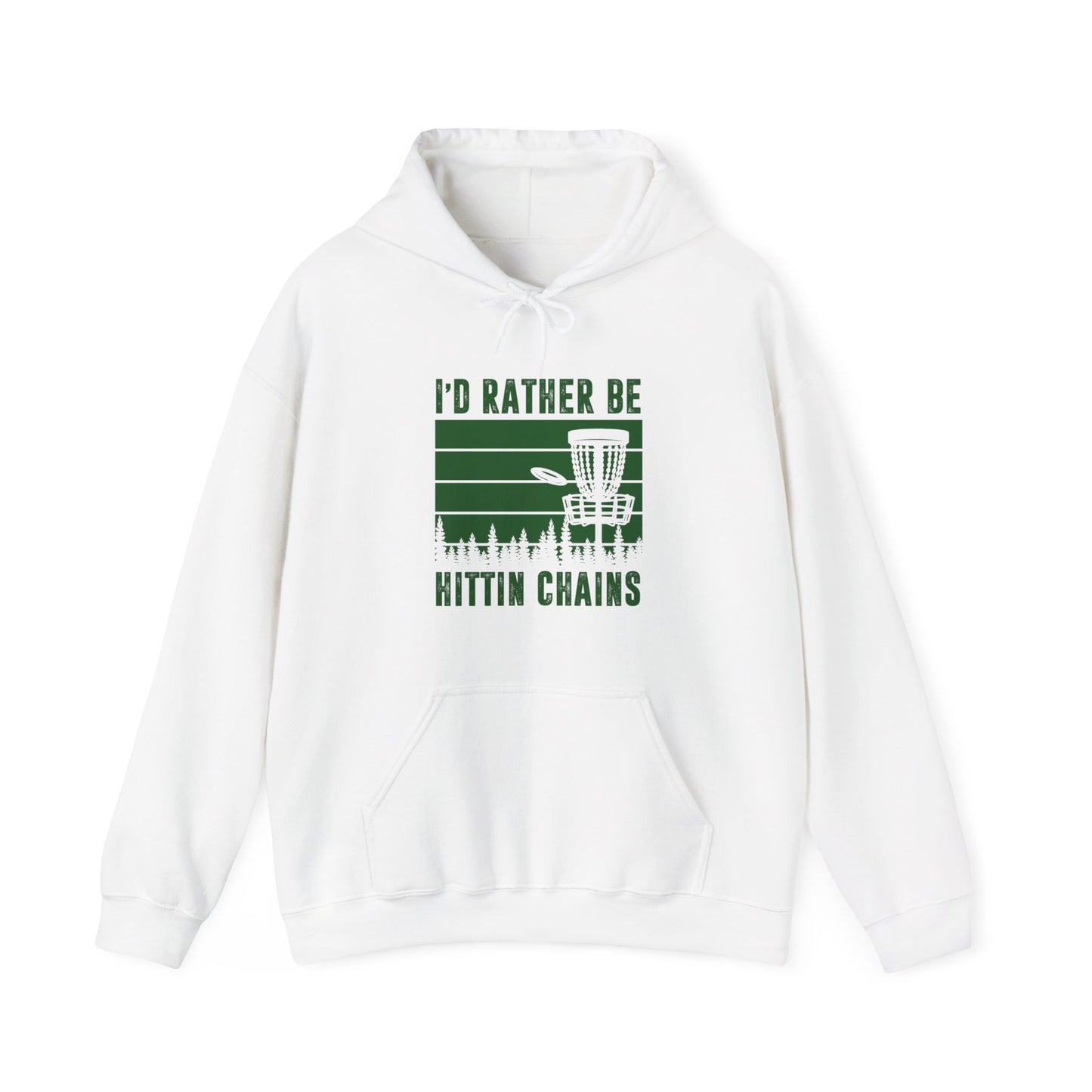 ID RATHER BE - DISC GOLF Unisex Heavy Blend™ Hooded Sweatshirt