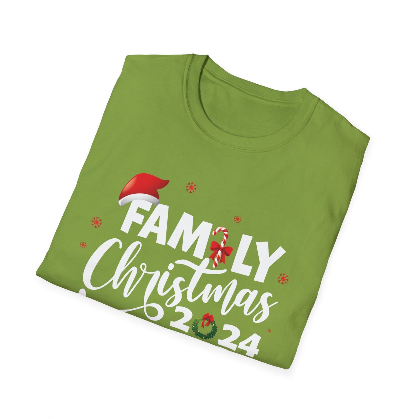 FAMILY CHRISTMAS 2024 JOLLY Unisex Softstyle T-Shirt