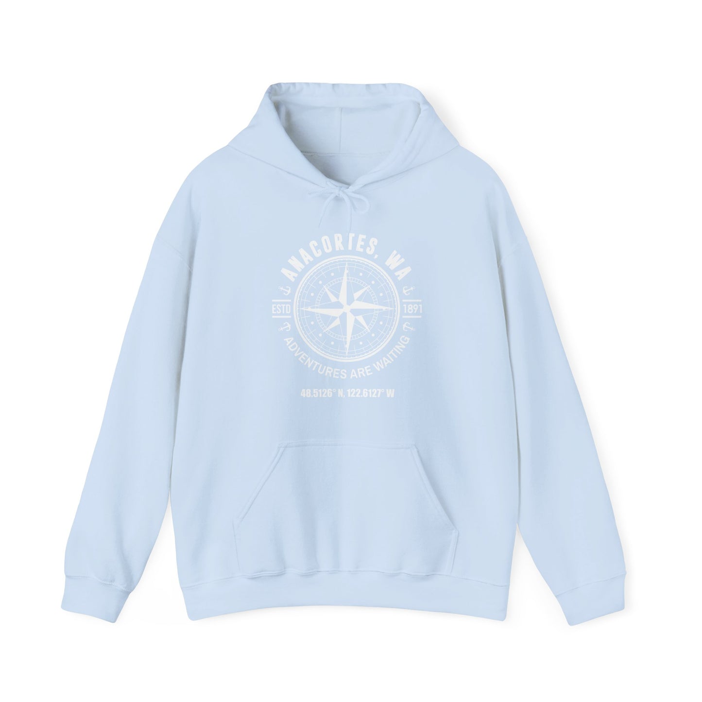 ANACORTES COMPASS   Unisex Heavy Blend™ Hooded Sweatshirt