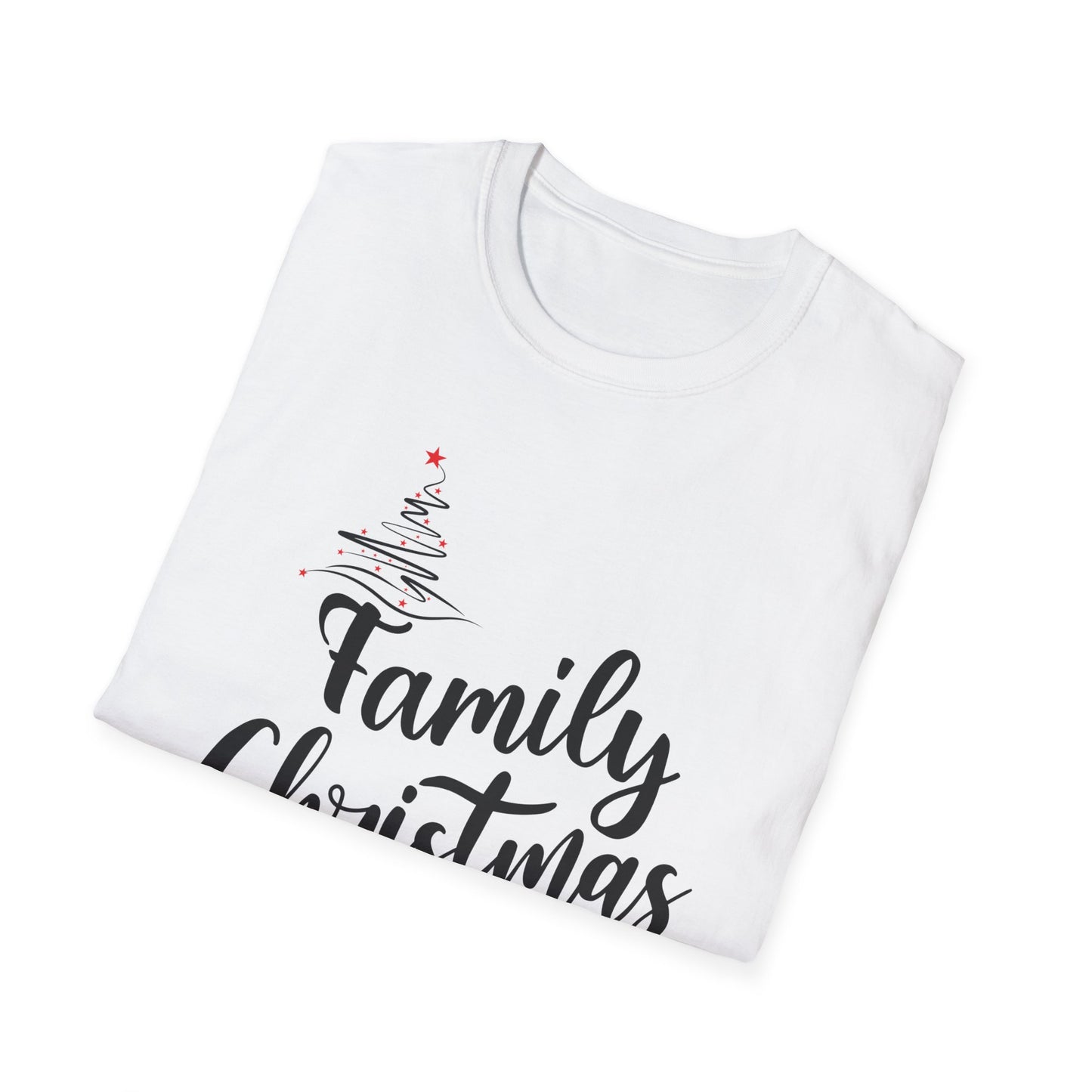 FAMILY CHRISTMAS 2024  TREE  Unisex Softstyle T-Shirt