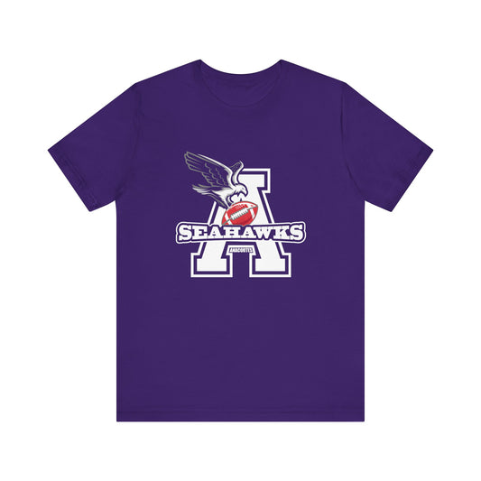 ANACORTES SEAHAWKS   WHITE  Unisex Jersey Short Sleeve Tee