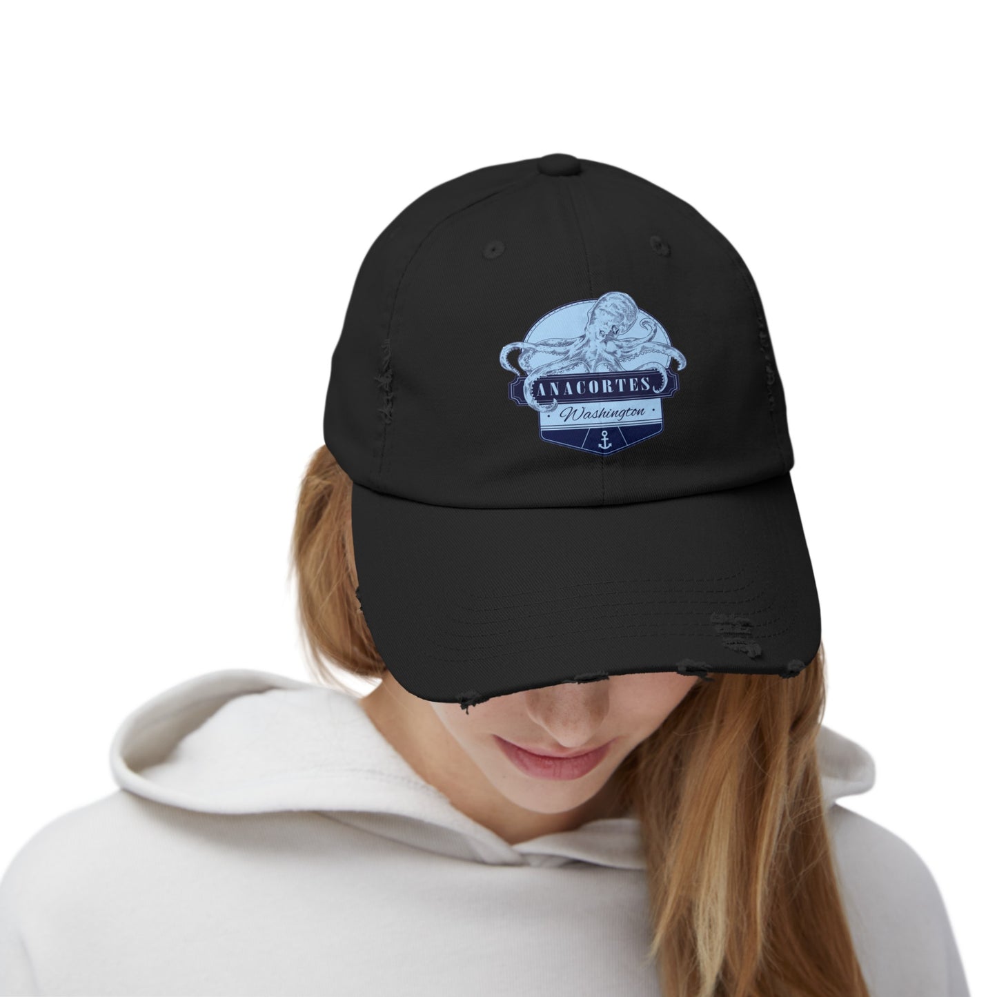 Octopus Anacortes Unisex Distressed Cap