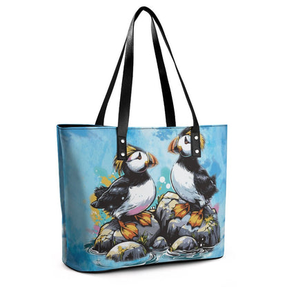 Fun TUFTED PUFFIN  Tote Bag