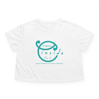 IO FITNESS  Women's Flowy Cropped Tee