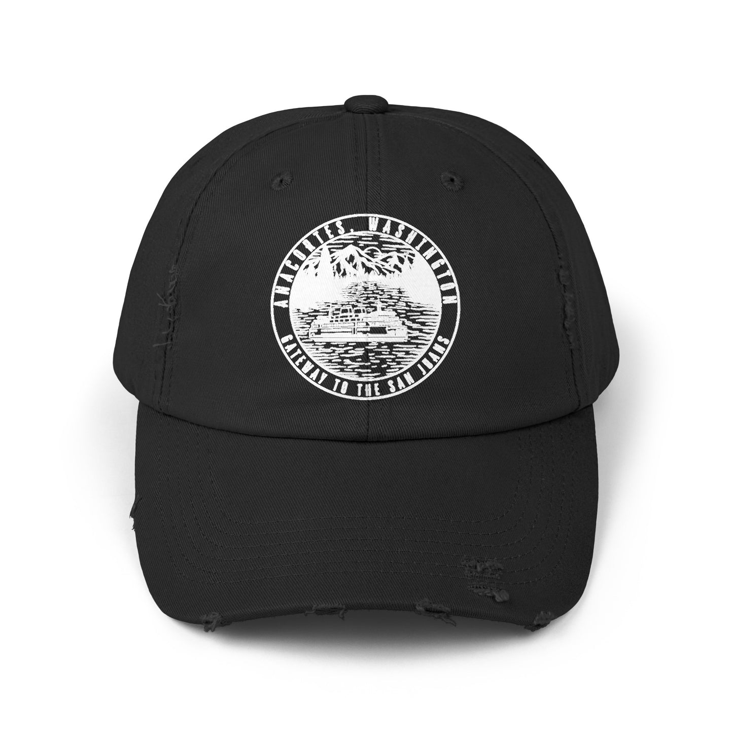 Anacortes Gateway Ferry Unisex Distressed Cap