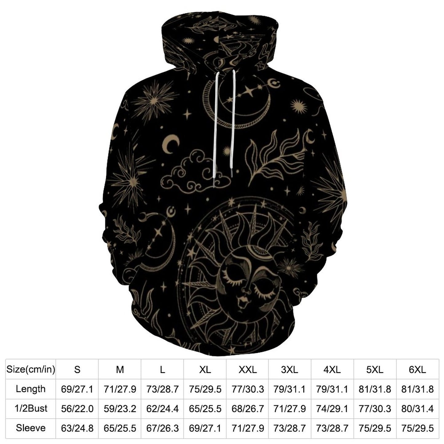 230gsm Men's Cool Hoodie with Double-layer Cap (All-Over Printing)