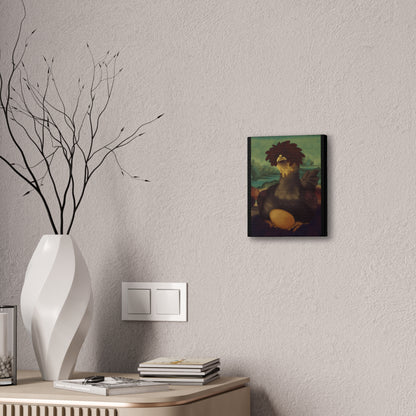Chicken Lisa by Monues Canvas Stretched, 0.75"