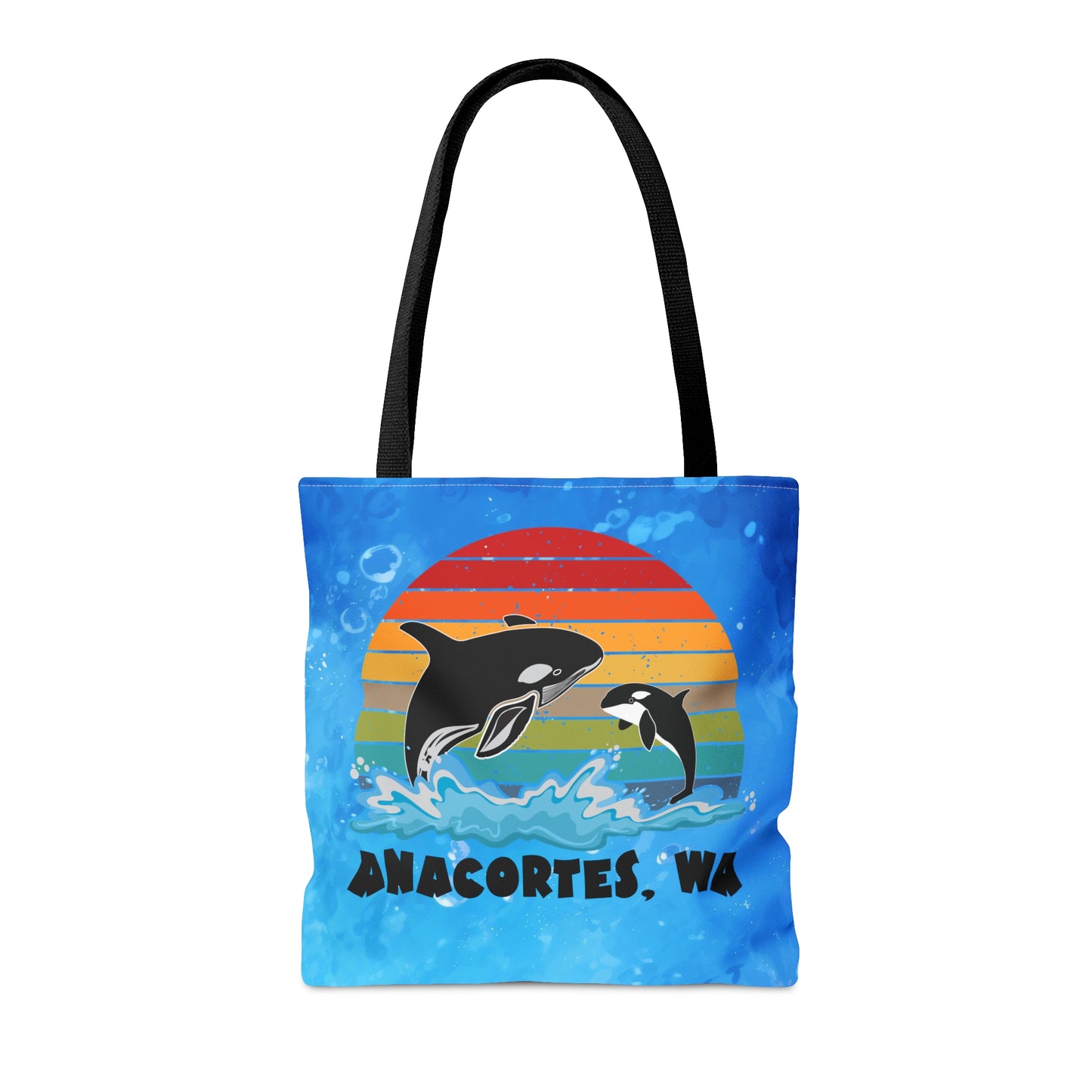 Anacortes Orca Sunset Tote Bag