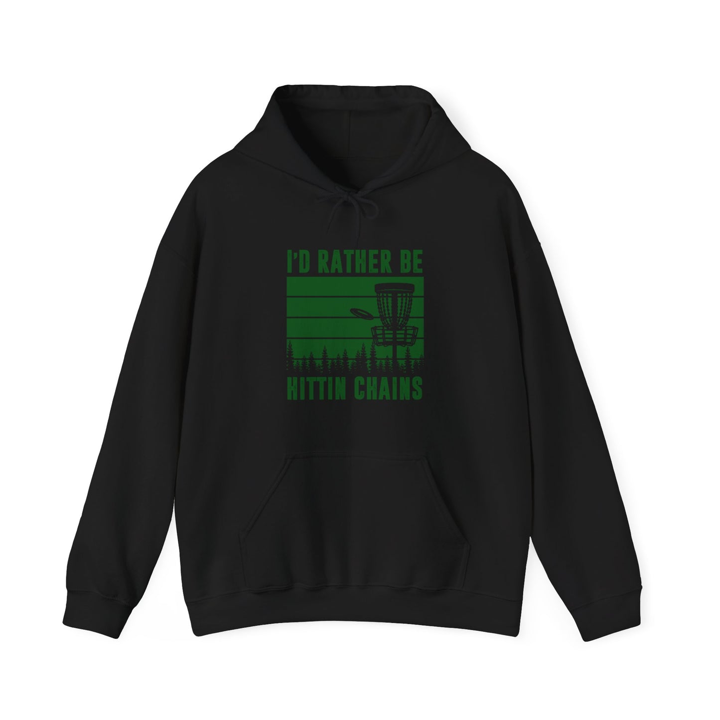 ID RATHER BE - DISC GOLF Unisex Heavy Blend™ Hooded Sweatshirt