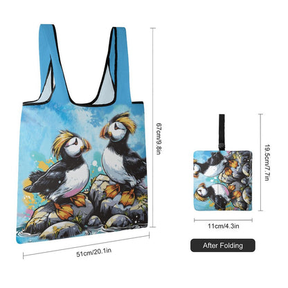 Fun TUFTED PUFFIN Foldable Shopping Bag