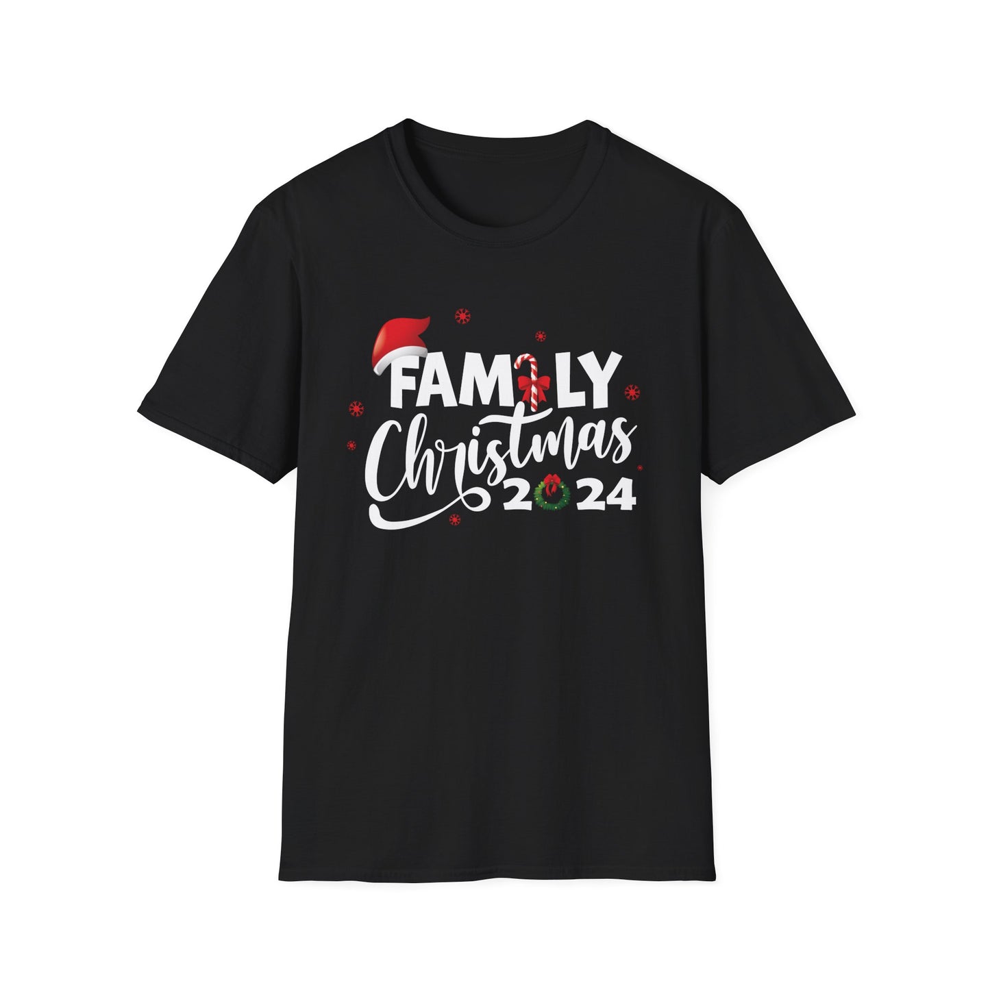 FAMILY CHRISTMAS 2024 JOLLY Unisex Softstyle T-Shirt