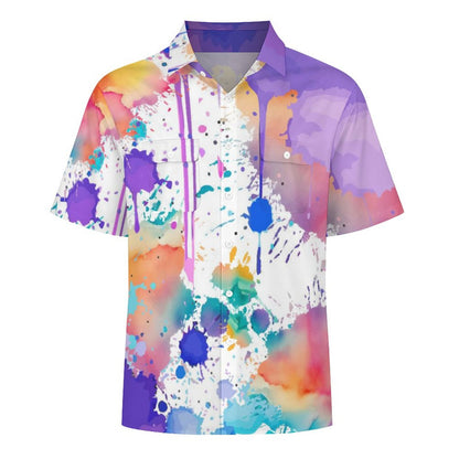 Short Sleeve Shirt with Pockets LM056 (All-Over Printing)