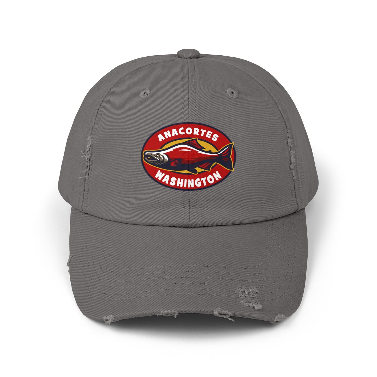 ANACORTES SALMON  Unisex Distressed Cap