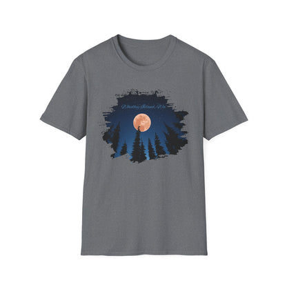 Whidbey Island Moon Night Unisex Softstyle T-Shirt