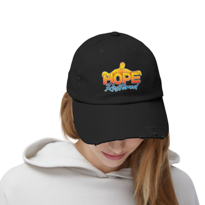 HOPE RESTORED Unisex Distressed Cap