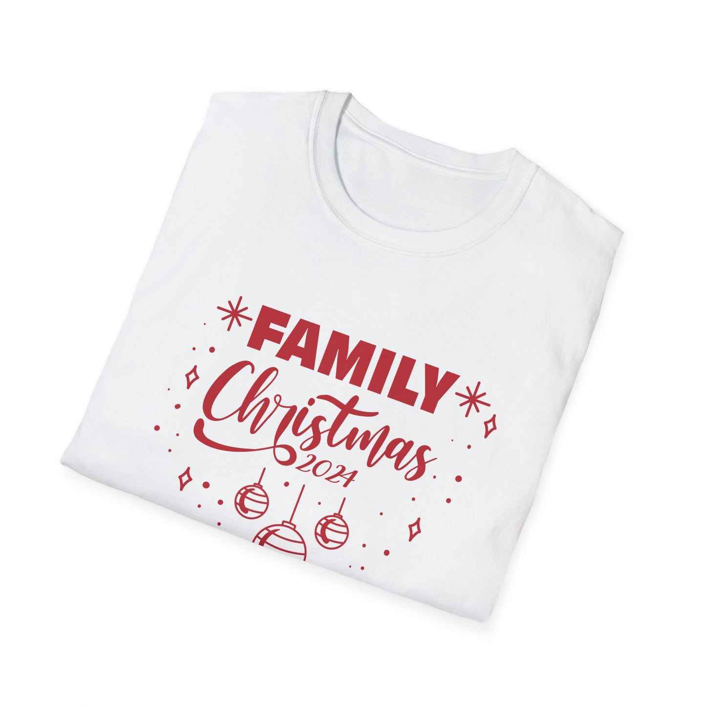 FAMILY CHRISTMAS 2024  Ornaments Unisex Softstyle T-Shirt