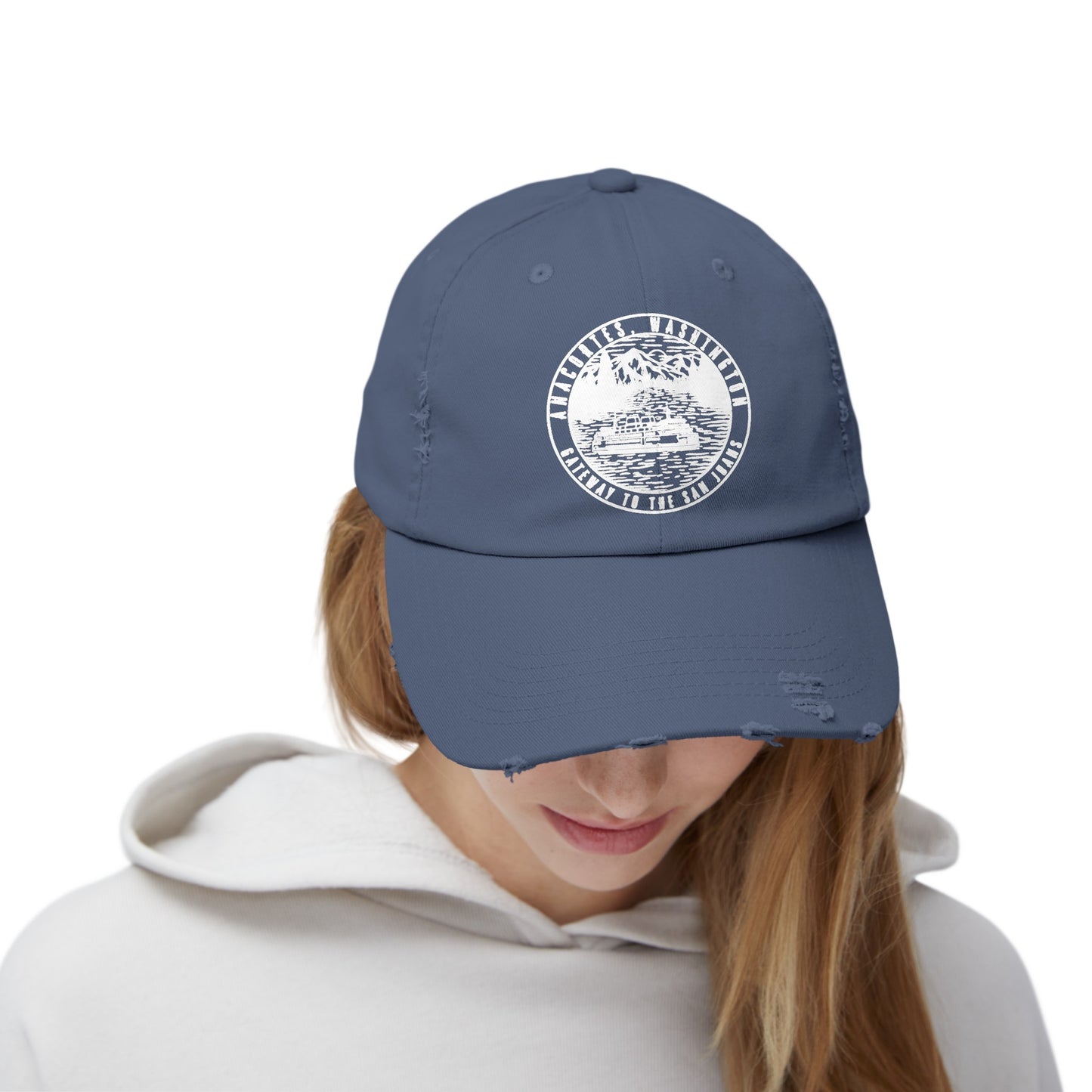 Anacortes Gateway Ferry Unisex Distressed Cap