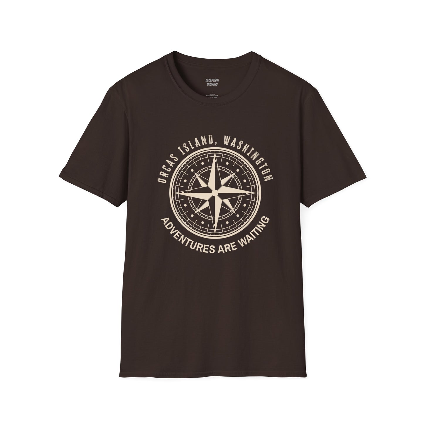 ORCAS ISLAND - Compass Unisex Softstyle T-Shirt