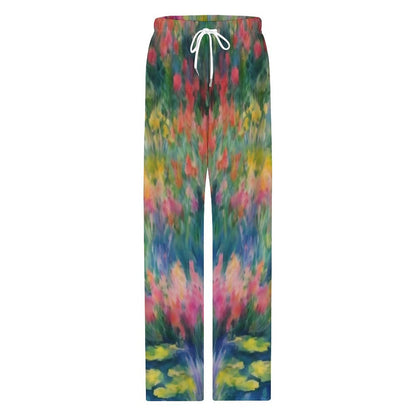 WILDFLOWER POND  Drawstring Women Wide Leg Pajamas Pants