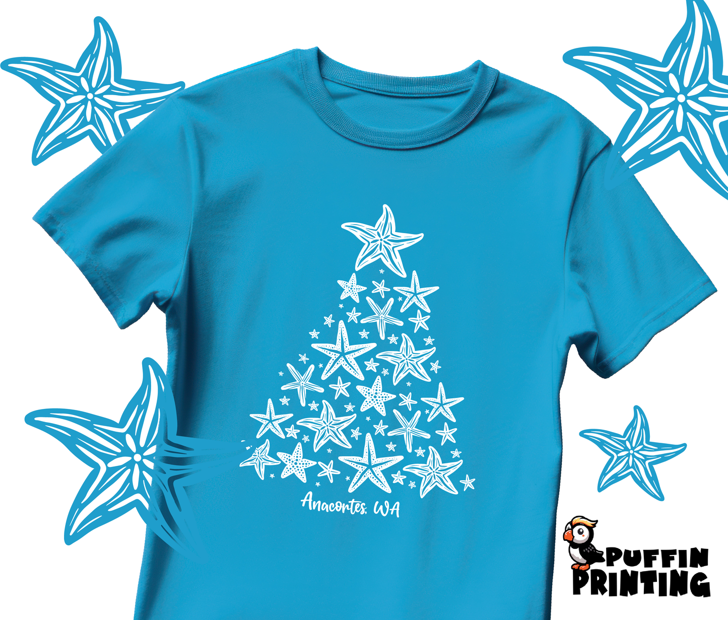 ANACORTES COASTAL CHRISTMAS HOODIE OR TEE