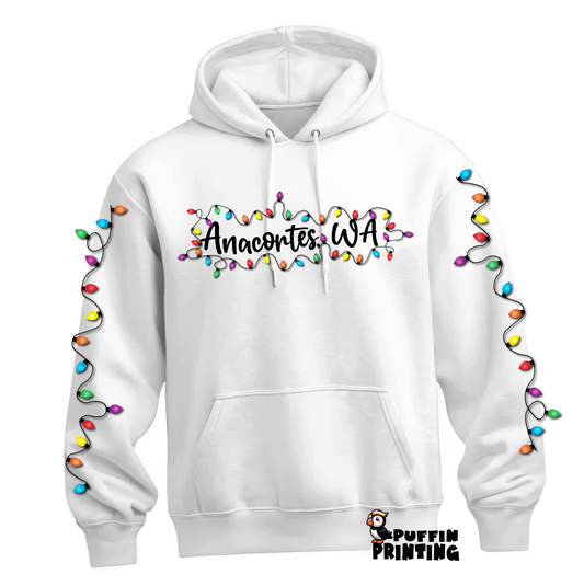 ANACORTES HOLIDAY LIGHTS HOODIE OR TEE