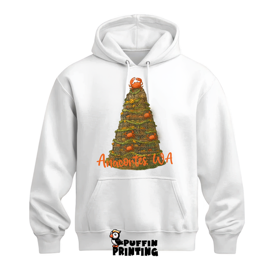 ANACORTES Coastal Christmas Crab Pot Tree HOODIE OR TEE