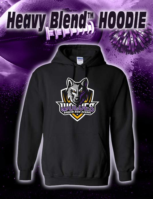 *CUSTOM Sequim High School FOOTBALL  - 50/50 HOODIE
