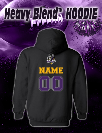 *CUSTOM Sequim High School FOOTBALL  - 50/50 HOODIE