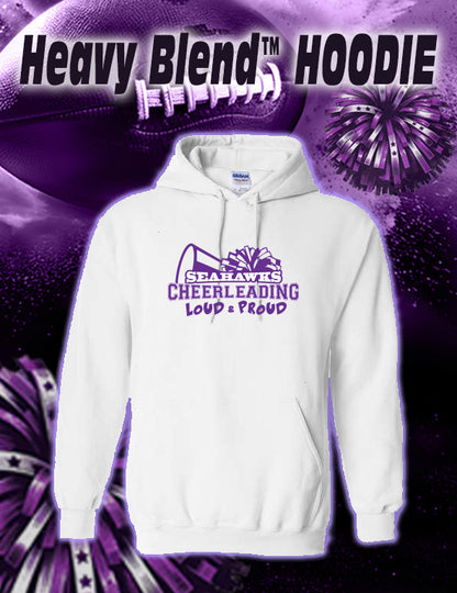ANACORTES SEAHAWKS CHEER LOUD & PROUD - 50/50 HOODIE