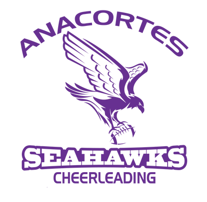 ANACORTES CHEERLEADING SEAHAWKS   50/50 TEE SHIRT