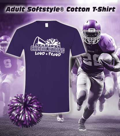 ANACORTES SEAHAWKS CHEER LOUD & PROUD - SOFTSTYLE TEE