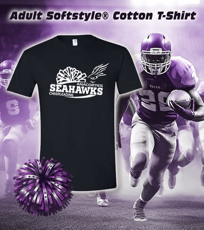 ANACORTES SEAHAWKS CHEERLEADING - POM - SOFTSTYLE TEE