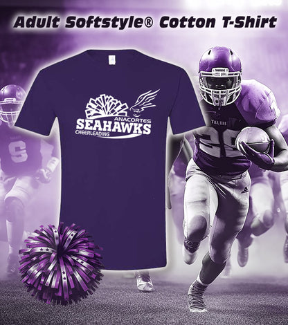 ANACORTES SEAHAWKS CHEERLEADING - POM - SOFTSTYLE TEE