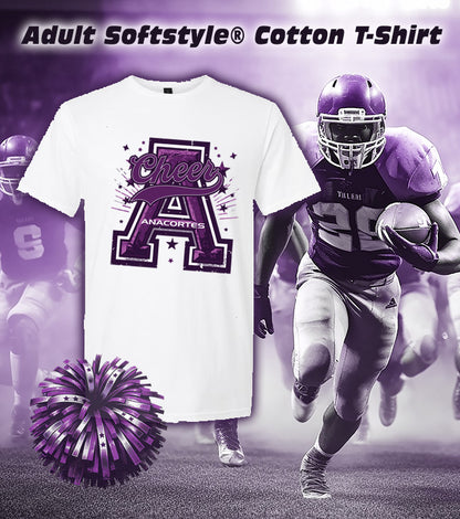 FUN DESIGNS!  ANACORTES SEAHAWKS CHEERLEADING - SOFTSTYLE TEE