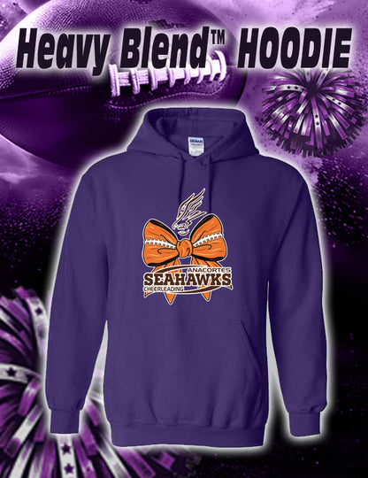 ANACORTES CHEERLEADING FOOTBALL BOW - 50/50 HOODIE
