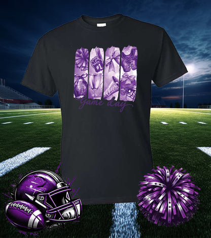 *FOOTBALL CHEER  GAME DAY 50/50 TEE SHIRT