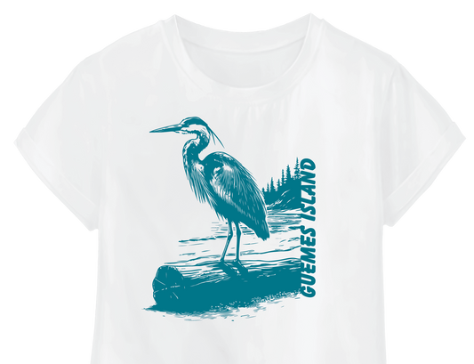 GUEMES ISLAND - HERON 2 SHIRT & MORE!