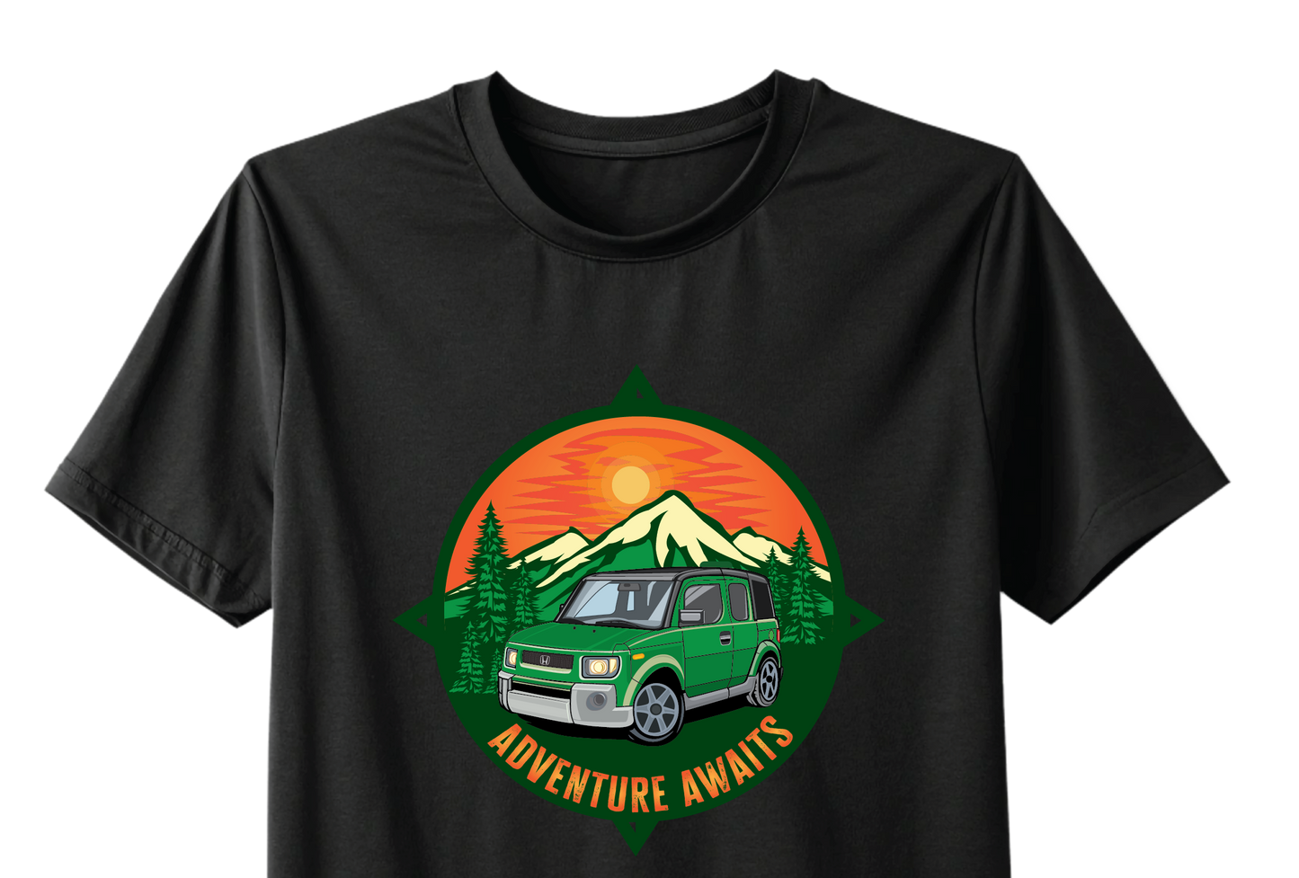 HONDA ELEMENT - ADVENTURE AWAITS TEE OR HOODIE