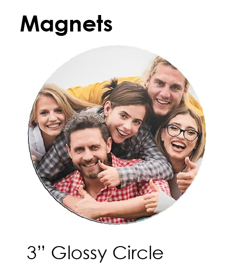 CUSTOM PHOTO MAGNET CIRCLE