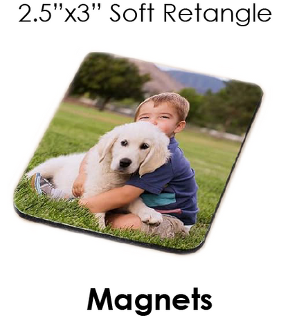 CUSTOM PHOTO MAGNET 2.5"X3" SOFT RECTANGLE