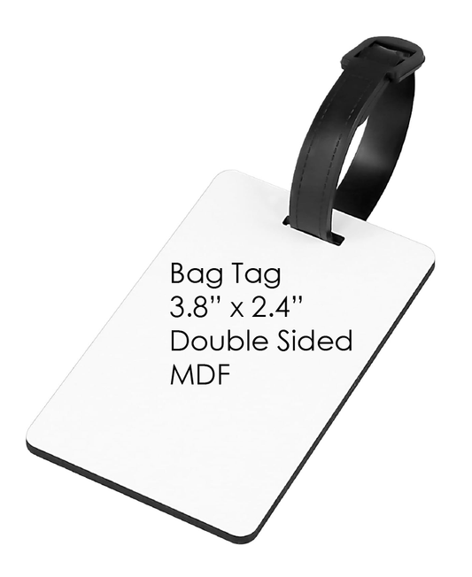 CUSTOM PHOTO BAG TAG - RECTANGLE