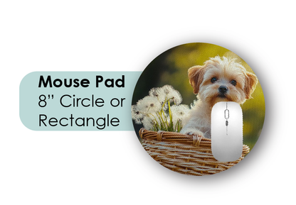 CUSTOM PHOTO MOUSE PAD CIRCLE