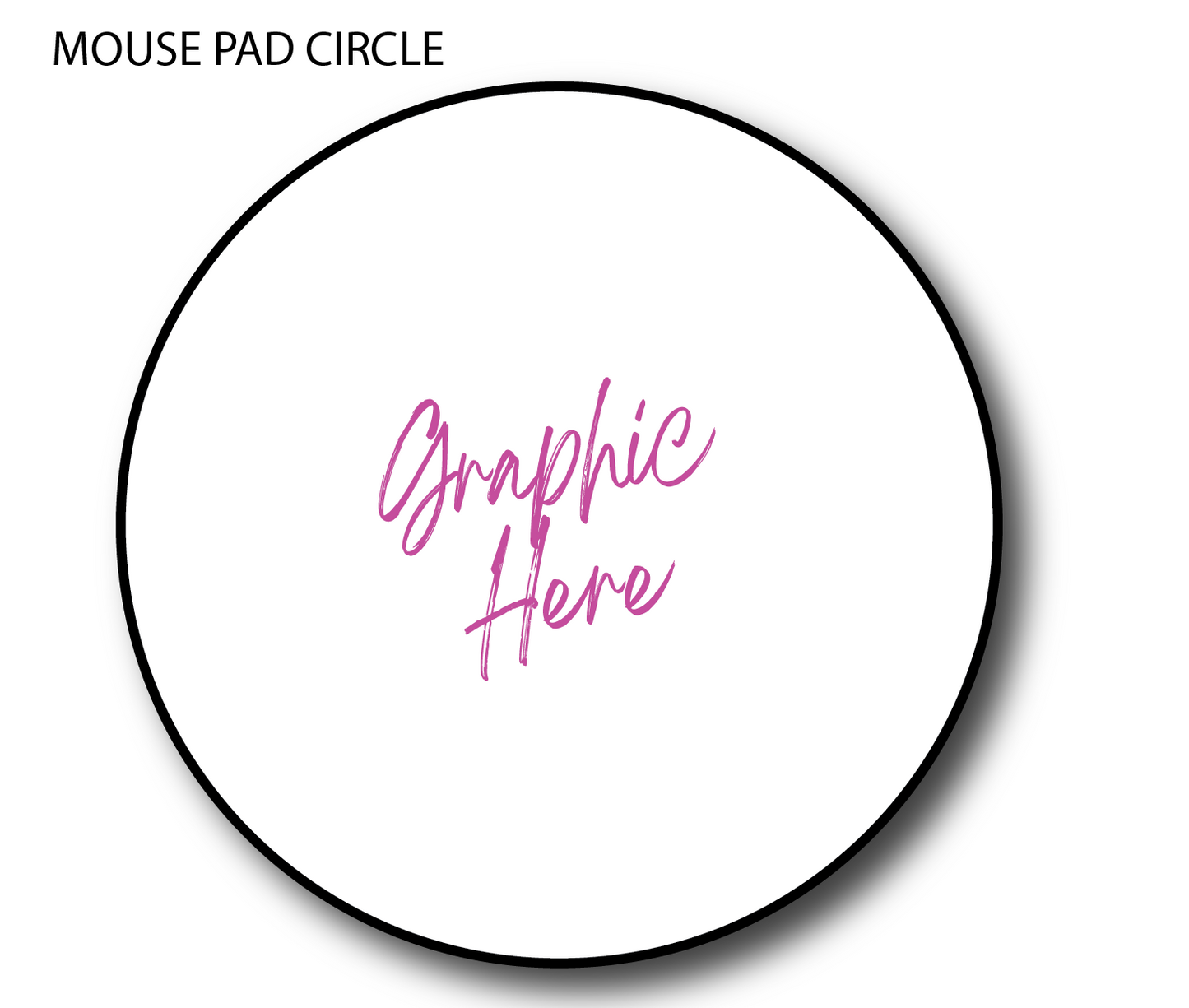 CUSTOM PHOTO MOUSE PAD CIRCLE