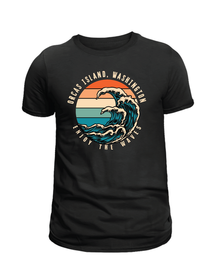 ORCAS ISLAND -    SUNSET WAVES SHIRTS & MORE!