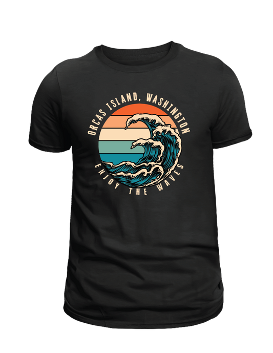ORCAS ISLAND -    SUNSET WAVES SHIRTS & MORE!